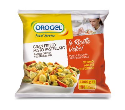 Gran fritto di verdure pastellate orogel