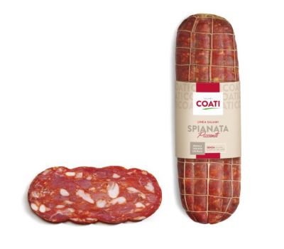 Salame spianata piccante a metà coati