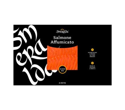 Salmone rosso affumicato fette