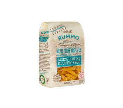 Mezze penne s/glutine 400 gr rummo