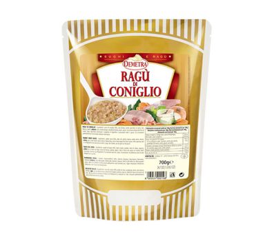 Ragù di coniglio 700 gr demetra