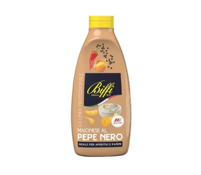 Salsa maionese al pepe nero 800gr biffi
