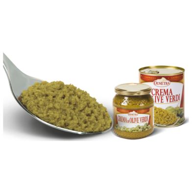 Crema di olive verdi 550 gr demetra