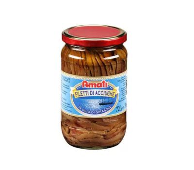 Acciughe filetti stesi o.girasole 720 gr