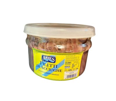 Filetti di acciughe in o.girasole 1.5 kg