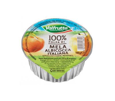 Polpa mela/albicocca 100 gr valfrutta