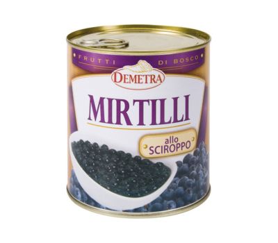 Mirtilli sciroppati 900 gr demetra