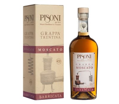 Grappa moscato barricata 45%