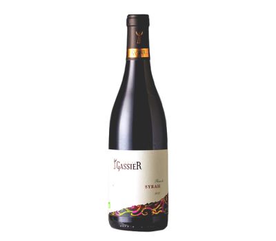 Vino syrah bio