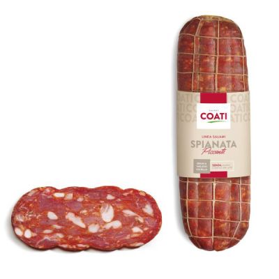 Salame spianata piccante a metà coati